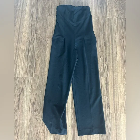 Vince Black Strapless Jumpsuit